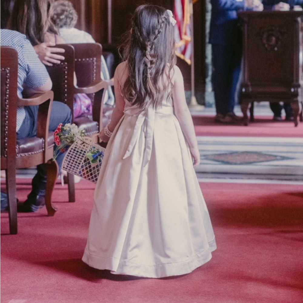 Vera Wang kids satin princess dress